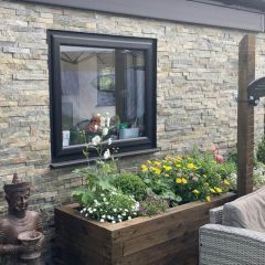 Deoli Green Split face Cladding - outside wall