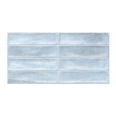 (cut sample) - Jarva Blue Ceramic Wall Tile - 300x600mm