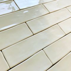 Lisbon Cream brick wall tiles - swatch