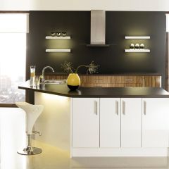 Royale Light Grey Polished Porcelain Wall & Floor Tiles 600x300mm - commercial grade porcelain in a luxury flat