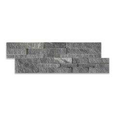(Cut Sample) Sparkle Charcoal Split Face Tiles - Multi Row 