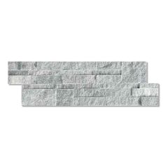 (Cut Sample) Sparkle Grey Split Face Tiles - Multi Row 